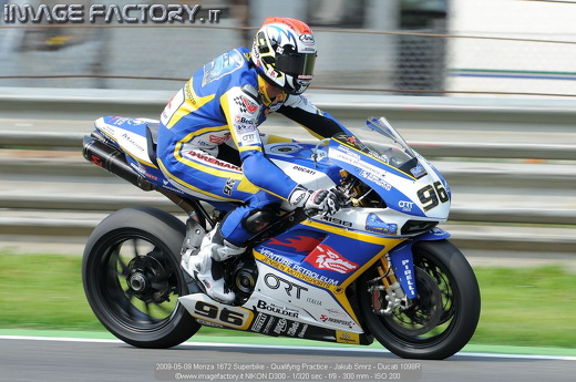 2009-05-09 Monza 1672 Superbike - Qualifyng Practice - Jakub Smrz - Ducati 1098R